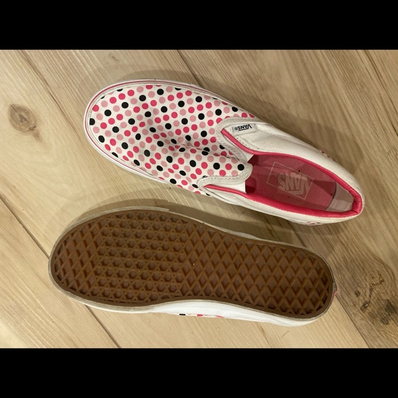 pink and white dotted vans - Picture 2 of 2